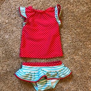 Cat and Jack Baby Girls 18 Month Swim Set